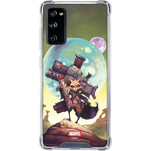 Marvel Rocket Raccoon Armored Arsenal Galaxy S20 FE Clear Case
